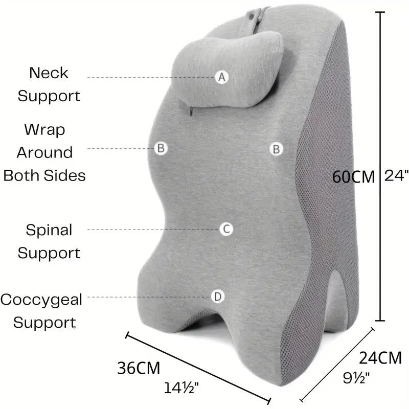 Adjustable Wedge Bed Pillow for Leg, Back, and Neck Support Comfort